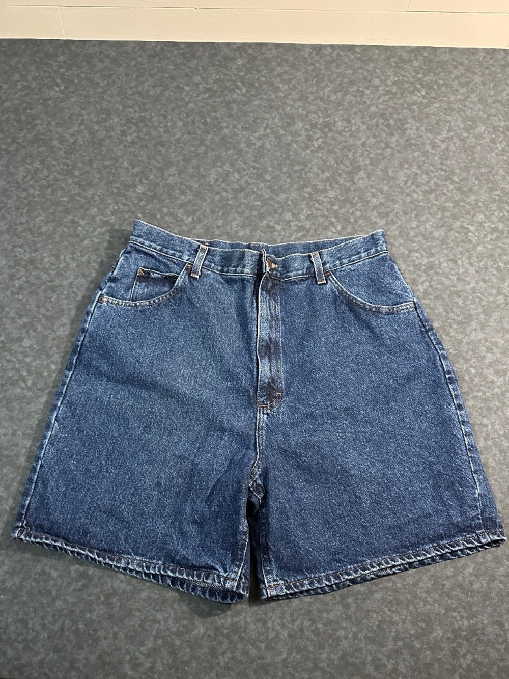 Vintage Women's Lee Denim Jean Shorts Size 16L